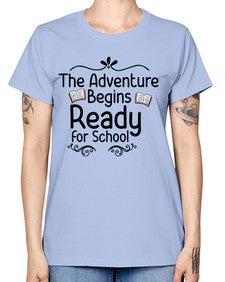 The Adventure Begins Ready for School 939# - graduation -  Missy T-Shirt