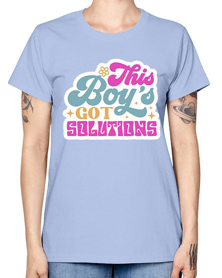 This boys got solutions 19# - general science -  Missy T-Shirt