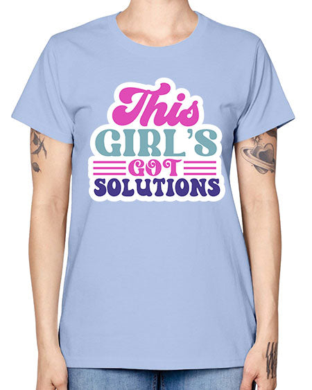 This girls got solutions 16# - general science -  Missy T-Shirt