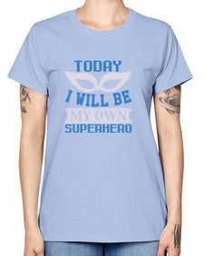 Today i will be my 256# - cartoon super hero -  Missy T-Shirt