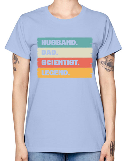 VintageHusbandDadScientistLegendScientistSkinite Scientist Skinite 14# - general science -  Missy T-Shirt