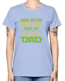 Who needs 266# - cartoon super hero -  Missy T-Shirt