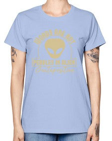 Words are not pebbles in alien 46# - ufo -  Missy T-Shirt