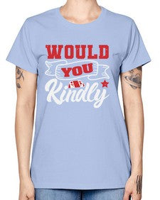 Would you kindly 55# - video games -  Missy T-Shirt