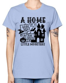 a home of a were wolf witch and their little monsters 53# - witch -  Missy T-Shirt