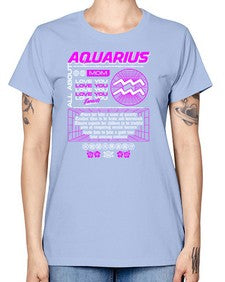aquarius 86# - aquarius -  Missy T-Shirt