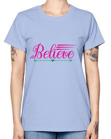 believe 49# - unicorn -  Missy T-Shirt