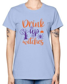 drink up witches 40# - witch -  Missy T-Shirt