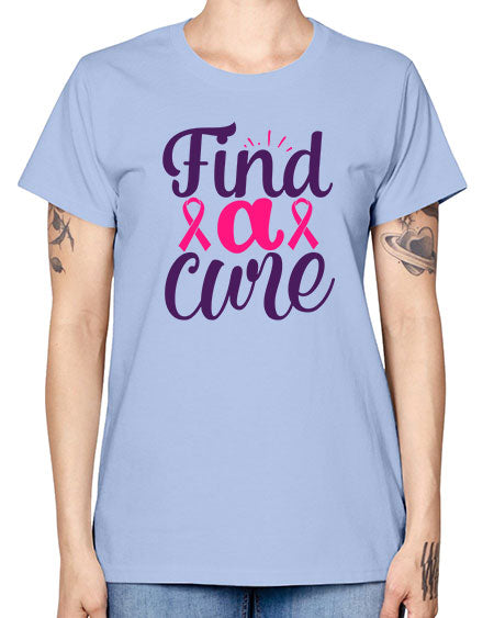 find a cure Style 12# - breast cancer -  Missy T-Shirt