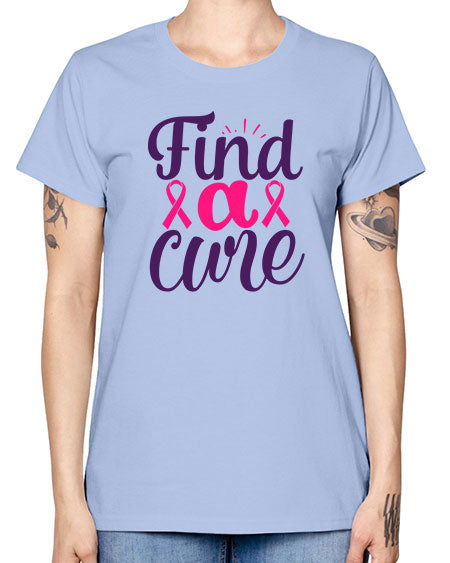 find a cure - breast cancer -  Missy T-Shirt