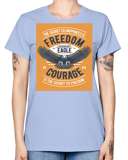 freedom eagle 35# - birds -  Missy T-Shirt