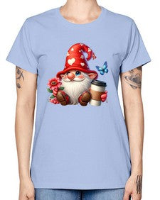 gnome with butterfly 12# - gnome -  Missy T-Shirt