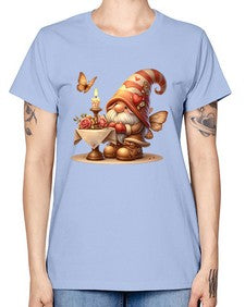 gnome with butterfly 21# - gnome -  Missy T-Shirt