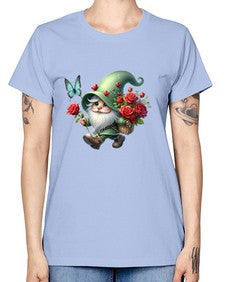 gnome with butterfly 24# - gnome -  Missy T-Shirt