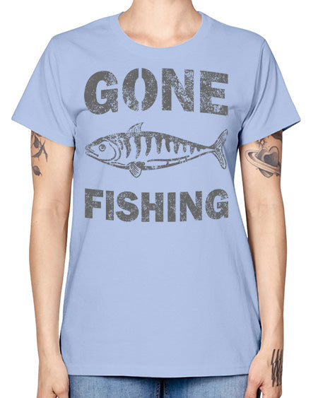 gone fishing 13# - shark-fish -  Missy T-Shirt