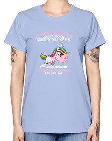 grumpy unicorn 147# - unicorn -  Missy T-Shirt
