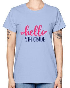 hello fifth grade 258# - fifth grade -  Missy T-Shirt