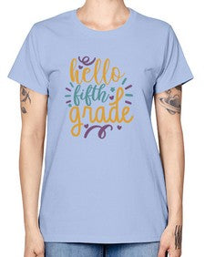 hello fifth grade 261# - fifth grade -  Missy T-Shirt