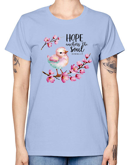 hope anchors the soul 41# - birds -  Missy T-Shirt