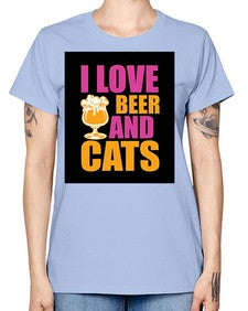 i love beer and cats 1137# - beer -  Missy T-Shirt