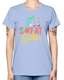 i sweat glitter 190# - unicorn -  Missy T-Shirt