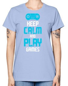 keep calm and play games 133# - video games -  Missy T-Shirt