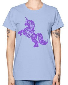 make your own magic colored 283# - unicorn -  Missy T-Shirt