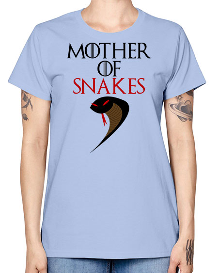 mother of snakes - snake -  Missy T-Shirt