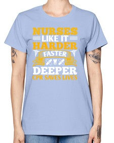 nurses like it harder Style 1245# - nurse -  Missy T-Shirt