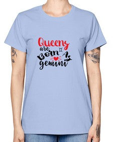 queens Are Born As Gemini 385# - gemini -  Missy T-Shirt