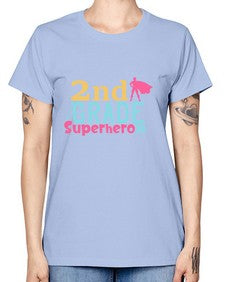 second Grade Superhero color 833# - second grade -  Missy T-Shirt