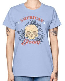 skullrose 1070# - skull and bones -  Missy T-Shirt