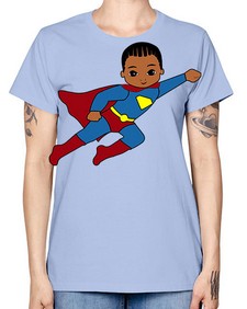 super kid 1# - black boys or men -  Missy T-Shirt