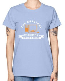 the original computer print delete 12# - computer -  Missy T-Shirt