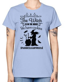 the witch is in the house sign 20# - witch -  Missy T-Shirt