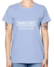 worlds best uncle 698# - uncle -  Missy T-Shirt