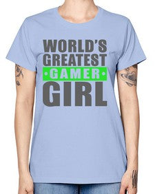 worlds greatest gamer girl 166# - video games -  Missy T-Shirt