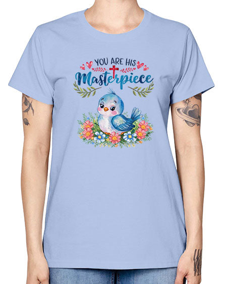 you are his masterpiece 85# - birds -  Missy T-Shirt