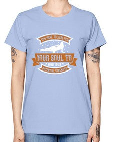 you have to stretch your soul to find your potential strength  654# - yoga -  Missy T-Shirt