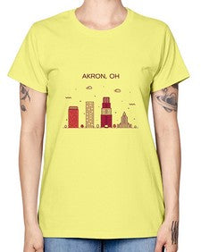 AkronOH 285# - cities -  Missy T-Shirt
