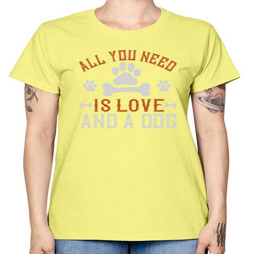 All You Need Is Love And A Dog Style 177# - dogs -  Missy T-Shirt