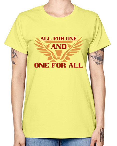 All for one and one for all 2360# - badminton -  Missy T-Shirt