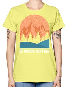 Be Digital and Free 27# - internet -  Missy T-Shirt