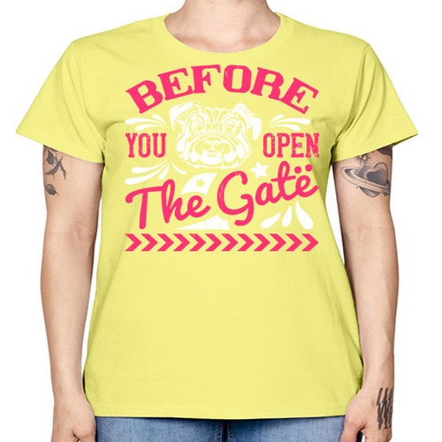 Before You Open The Gate Style 17# - dogs -  Missy T-Shirt