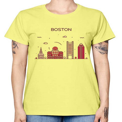 Boston 481# - cities -  Missy T-Shirt