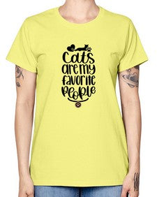 Cats Are My Favorite People Style 89# - cats -  Missy T-Shirt