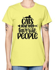 Cats Are My Favorite People Style 90# - cats -  Missy T-Shirt