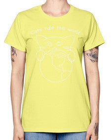 Cats Rule the World - cats -  Missy T-Shirt