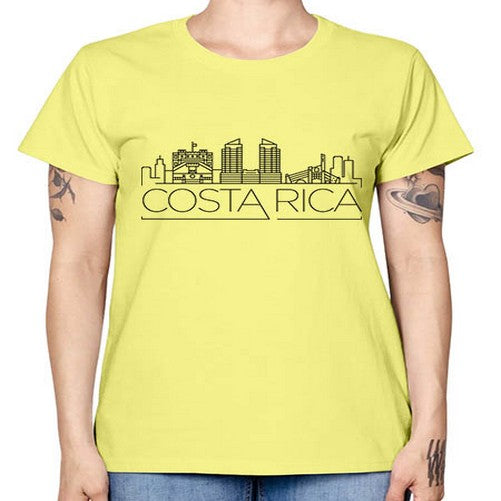 Costa Rica Minimal Skyline 631# - cities -  Missy T-Shirt