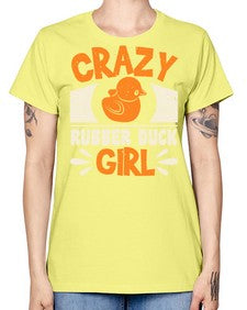 Crazy Rubber Duck Girl Style 4# - ducks -  Missy T-Shirt